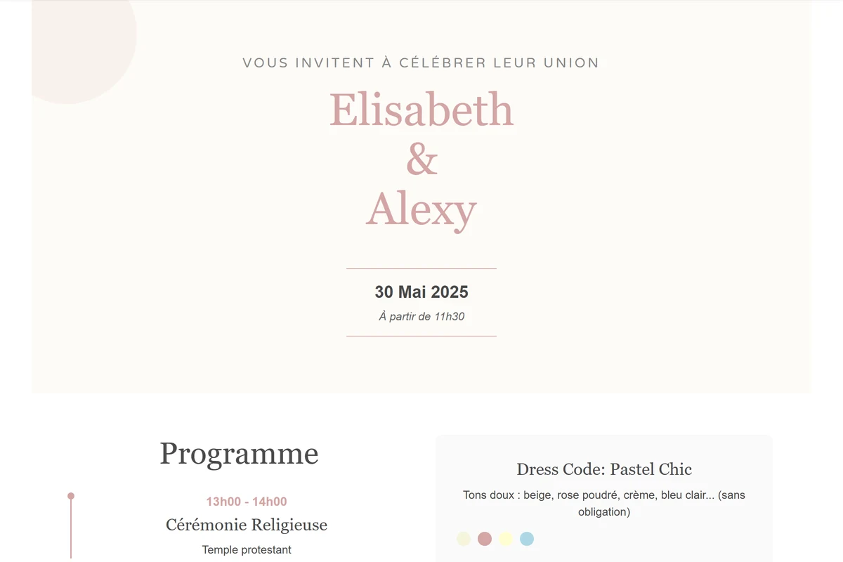 Site de mariage Le Jour J