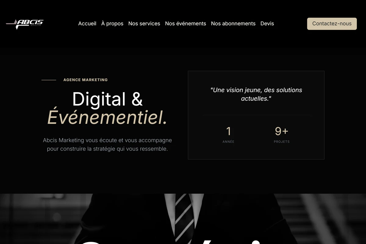 Site de l’agence Abcis Marketing