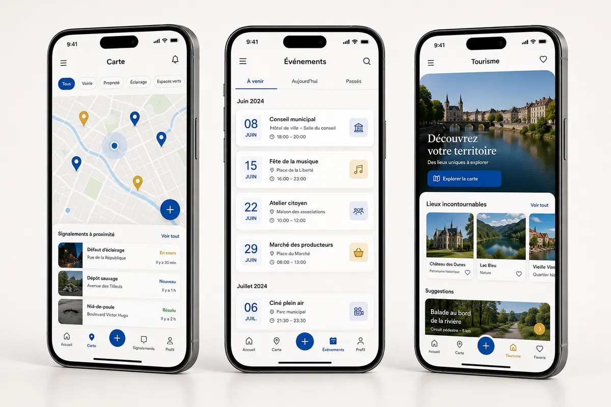 Application mobile citoyenne pour une commune wallonne